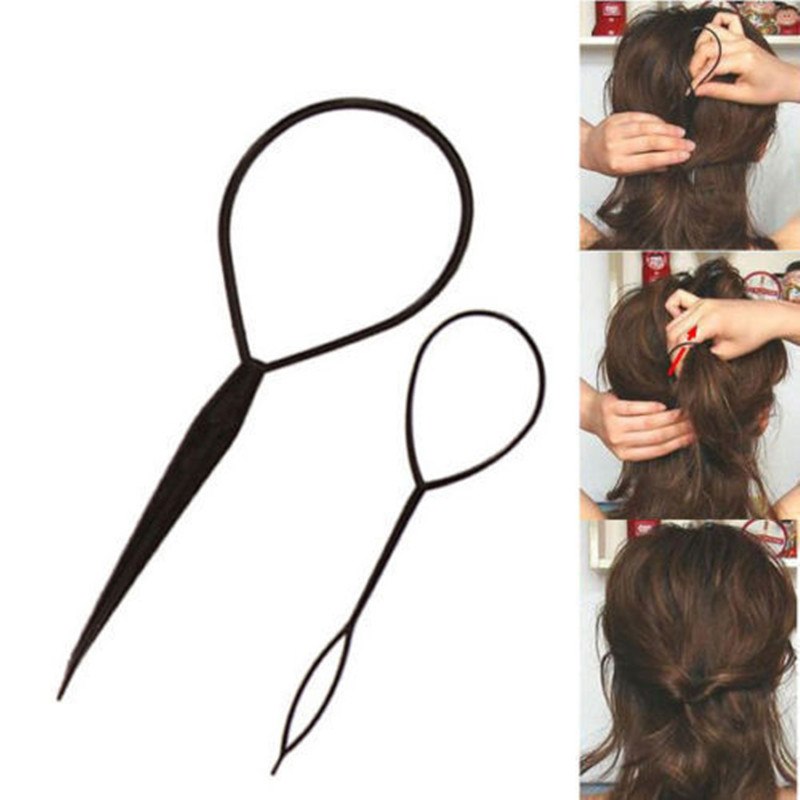 2-unids-lote-Utensilios-para-el-pelo-peinado-trenza-del-pelo-de-la-cola-de-Topsy