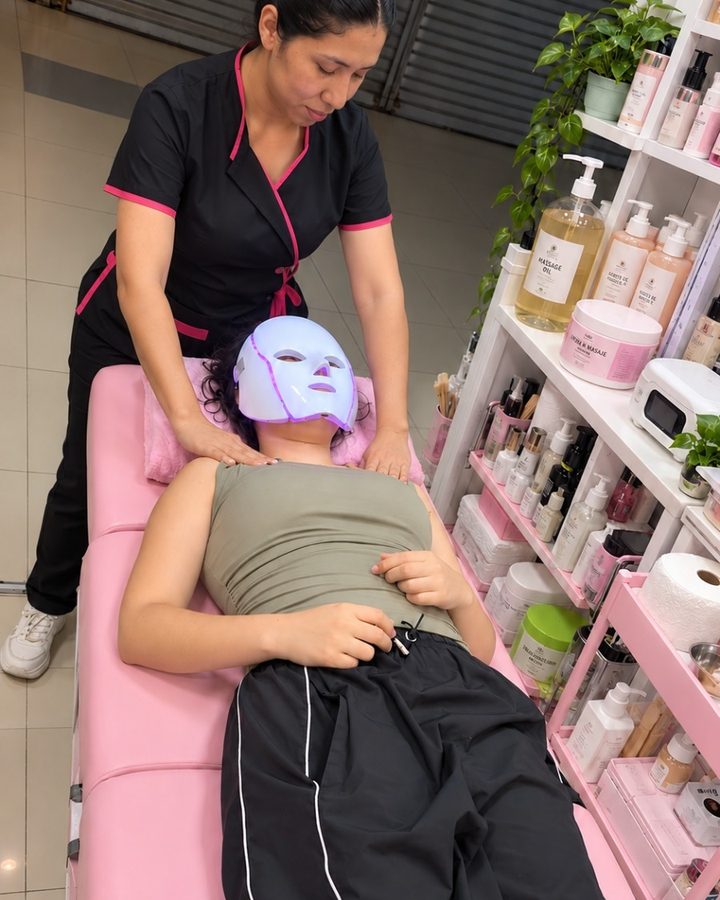 Masaje corporal y tratamiento con aparatología estética en Coral Store